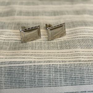 Vintage Cufflinks Cuff Links Gold Tone Design L#9 Could Be Engraved